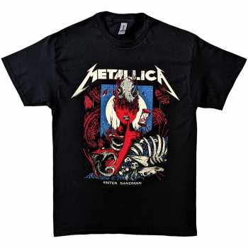 Merch Metallica: Metallica Unisex T-shirt: Enter Sandman Poster (large) L