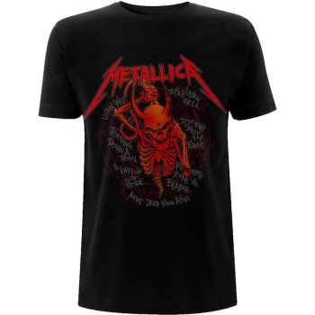 Merch Metallica: Metallica Unisex T-shirt: Skull Screaming Red 72 Seasons (back Print) (small) S