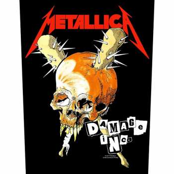 Merch Metallica: Zádová Nášivka Damage Inc