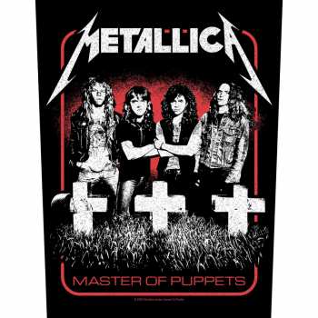 Merch Metallica: Zádová Nášivka Master Of Puppets Band