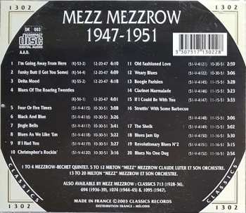 CD Mezz Mezzrow: 1947-1951
