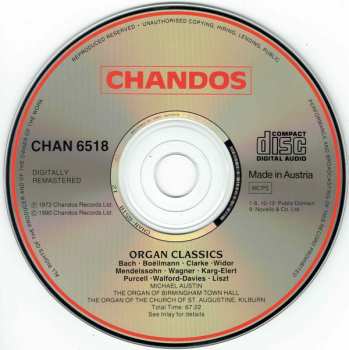 CD Michael Austin: Organ Classics 237225