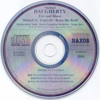 CD Michael Daugherty: Fire & Blood • MotorCity Triptych • Raise The Roof 316808