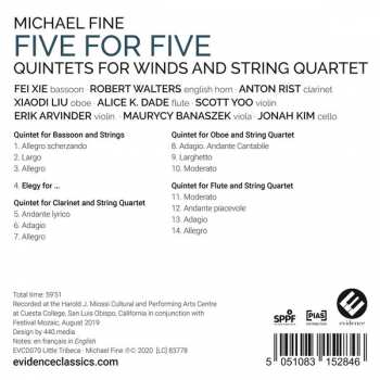 CD Michael Fine: Five for Five (Chamber Music) DIGI 109796