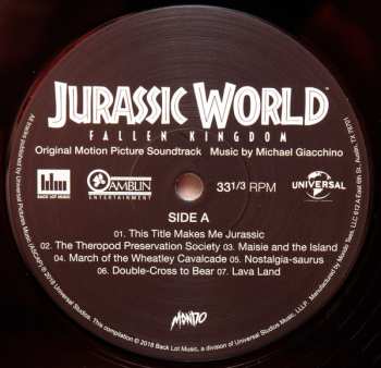 2LP Michael Giacchino: Jurassic World: Fallen Kingdom (Original Motion Picture Soundtrack) 392678