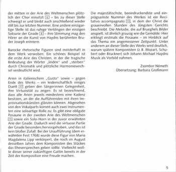 CD Michael Haydn: Der Kampf Der Buße Und Bekehrung - Oratorium 123211