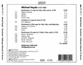 CD Michael Haydn: Divertimenti 157106