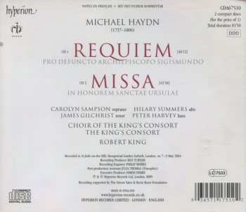 2CD Michael Haydn: Requiem (Pro Defuncto Archiepiscopo Sigismundo) / Missa (In Honorem Sanctae Ursulae) 323531
