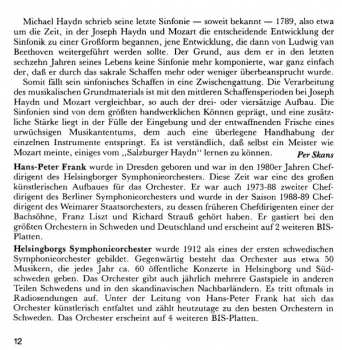 CD Michael Haydn: Symphonies 308285