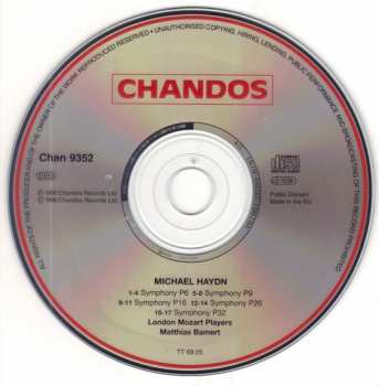 CD Michael Haydn: Symphonies 257993