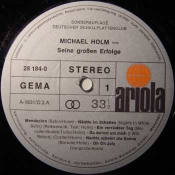 LP Michael Holm: Seine Großen Erfolge
