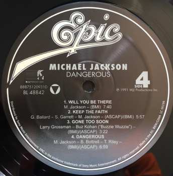 2LP Michael Jackson: Dangerous