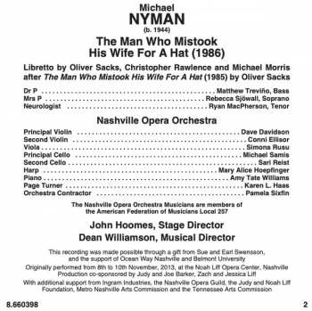 CD Michael Nyman: The Man Who Mistook His Wife For A Hat 118282