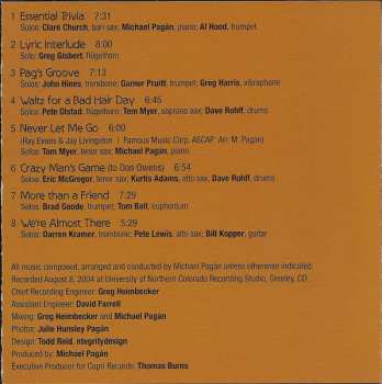 CD Michael Pagán Big Band: Pag's Groove