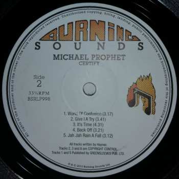 LP Michael Prophet: Certify LTD 173524