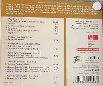 CD Michael Rabin: Violin Concerto / Virtuoso Pieces For Violin And Piano  457977