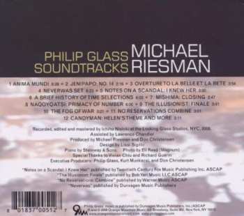 CD Michael Riesman: Philip Glass Soundtracks 331508