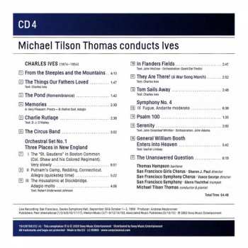 4CD/Box Set Michael Tilson Thomas: Michael Tilson Thomas Conducts Ives 322085