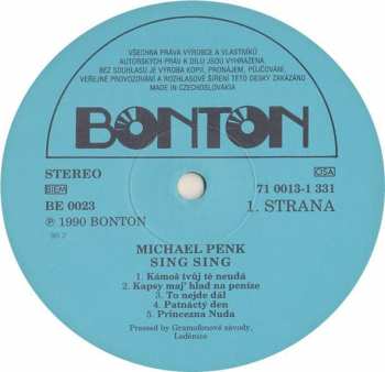 LP Michal Penk: Michael Penk - Sing Sing 43480