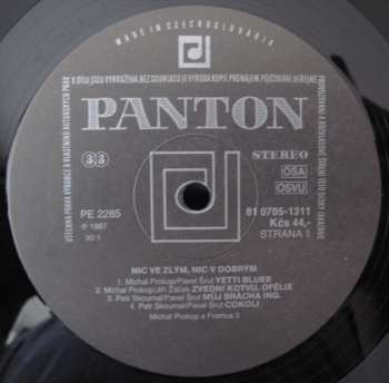 LP Michal Prokop: Nic Ve Zlým, Nic V Dobrým