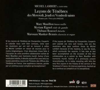 2CD Michel Lambert: Leçons de Ténèbres 250652