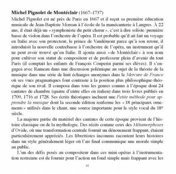 CD Michel Pignolet de Montéclair: Cantates À Voix Seule 282558