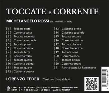 CD Michelangelo Rossi: Toccate E Corrente LTD 481486
