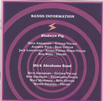 CD Mick Abrahams: Radio Sessions 69 To 71 220311