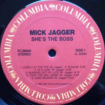 LP Mick Jagger: She's The Boss 135961