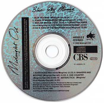 CD Midnight Oil: Blue Sky Mining