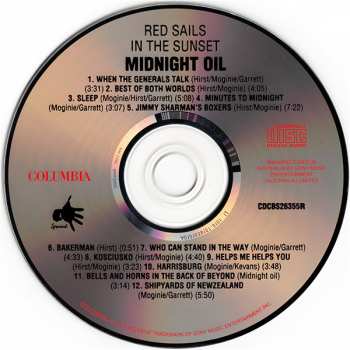 CD Midnight Oil: Red Sails In The Sunset 316955