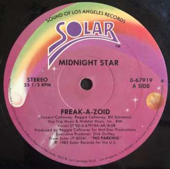 Album Midnight Star: Freak-A-Zoid / Operator / No Parking On The Dance Floor