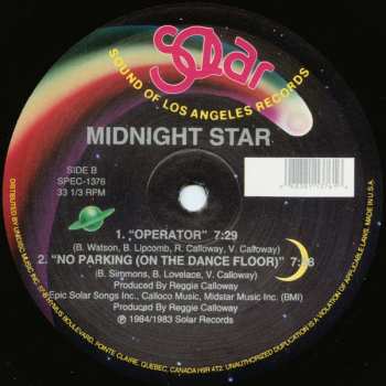 LP Midnight Star: Freak-A-Zoid / Operator / No Parking On The Dance Floor 483375