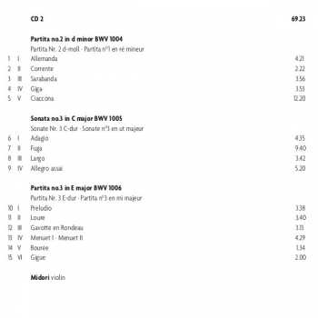 2CD Midori Goto: Sonatas & Partitas For Solo Violin 427311