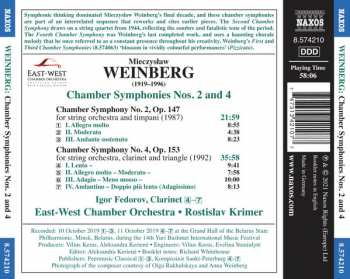CD Mieczysław Weinberg: Chamber Symphonies Nos. 2 And 4 280395