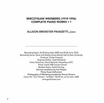 CD Mieczysław Weinberg: Complete Piano Works • 1 247432