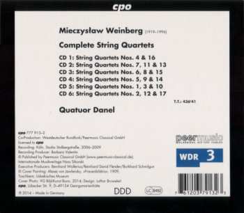 6CD/Box Set Mieczysław Weinberg: Complete String Quartets 316915