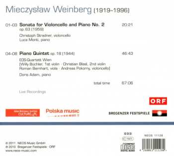 CD Mieczysław Weinberg: Sonata For Violoncello And Piano No. 2 · Piano Quintet 399633
