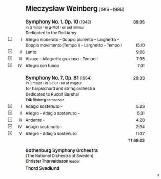 SACD Mieczysław Weinberg: Symphonies Nos 1 And 7 285233