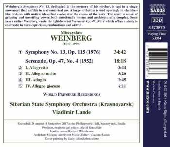 CD Mieczysław Weinberg: Symphony No. 13; Serenade 150200