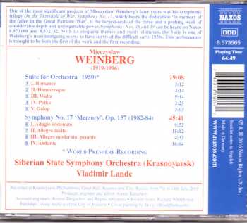 CD Mieczysław Weinberg: Symphony No. 17 / Suite For Orchestra 193713