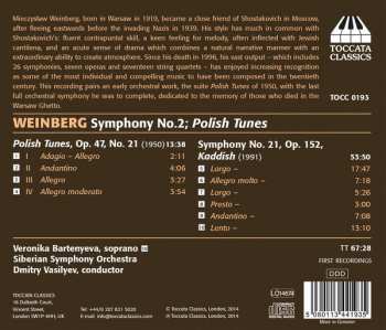 CD Mieczysław Weinberg: Symphony No. 21, Op. 152, Kaddish; Polish Tunes, Op. 47, No. 2 120867