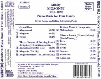 CD Mihaly Mosonyi: Piano Music For Four Hands 317161