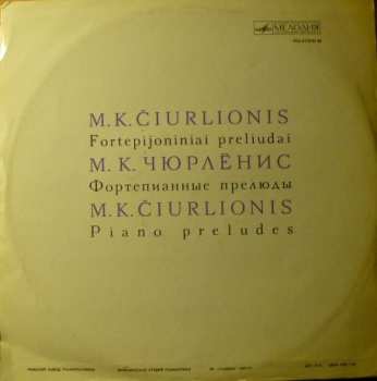LP Mikalojus Konstantinas Ciurlionis: Fortepijoniniai Preliudai 532328