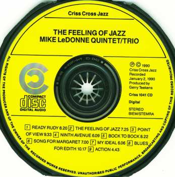 CD Mike LeDonne Quintet: The Feeling Of Jazz 114730