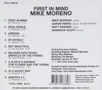 CD Mike Moreno: First In Mind 384226