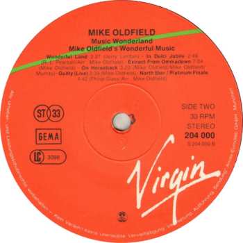 LP Mike Oldfield: Music Wonderland