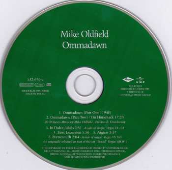 CD Mike Oldfield: Ommadawn 26189