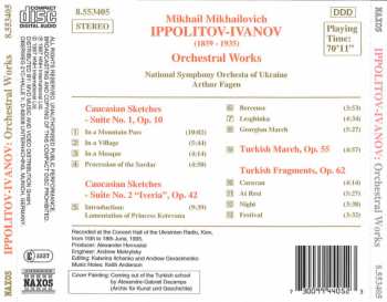 CD Mikhail Ippolitov-Ivanov: Caucasian Sketches (Suite Nos. 1 And 2) / Turkish March And Fragments 221547