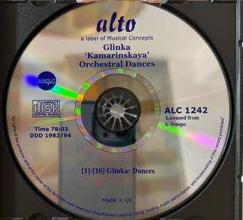 CD Mikhail Ivanovich Glinka: Orchestral Dances/Kamarinskaya  451464